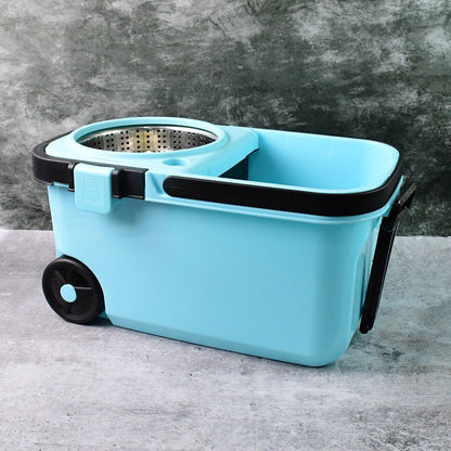 360° Spin Mop with Super Absorbent Microfiber Heads (1 Set)