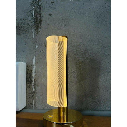 3D Illusion LED Vase Shape Decorative Table Lamp with Touch Control and Warm White & Golden Glow – Modern Acrylic Night Light for Bedroom, Living Room, Office & Home Décor Gift